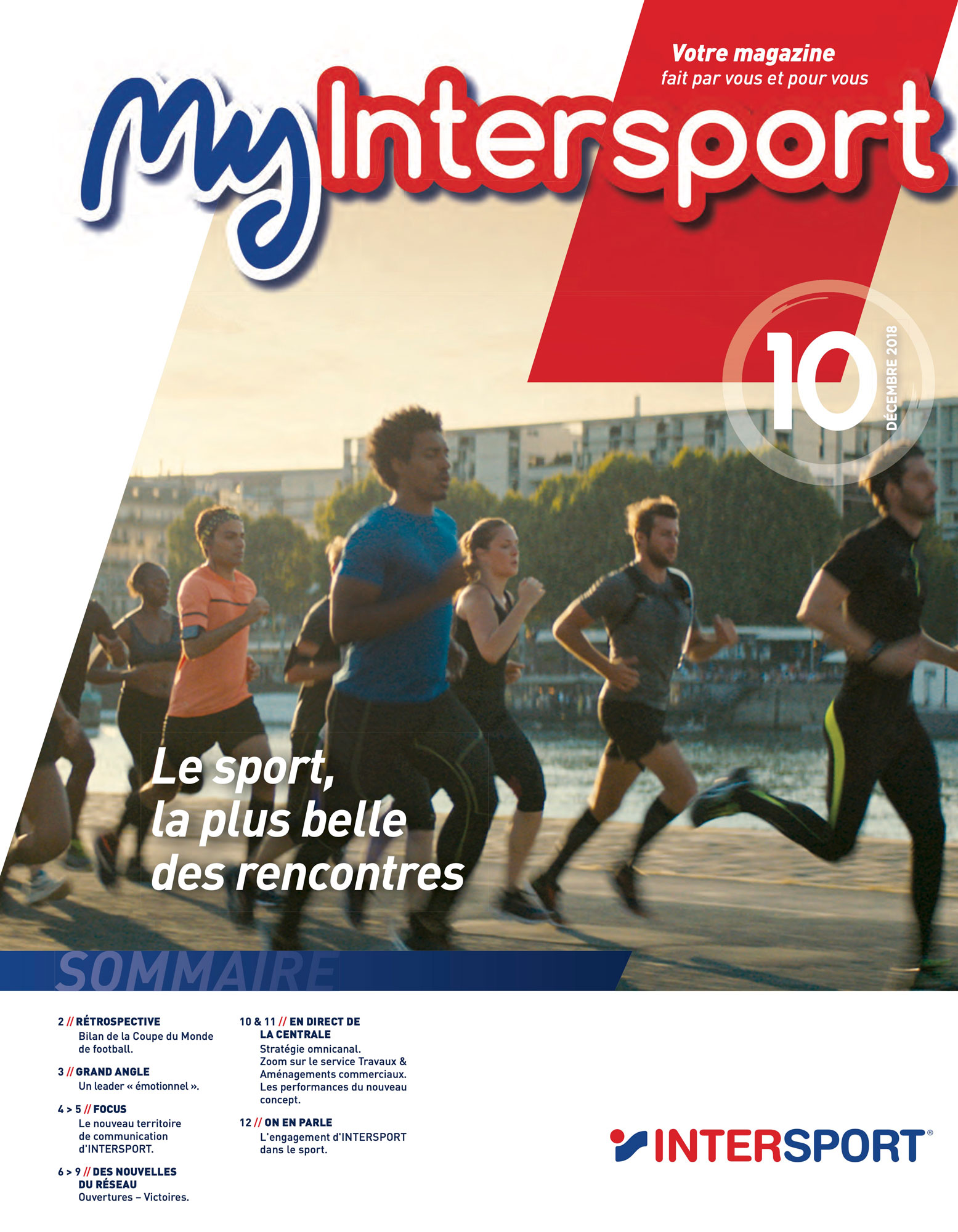 Image du journal interne réalisé par Nostromo, agence de communication, pour Intersport