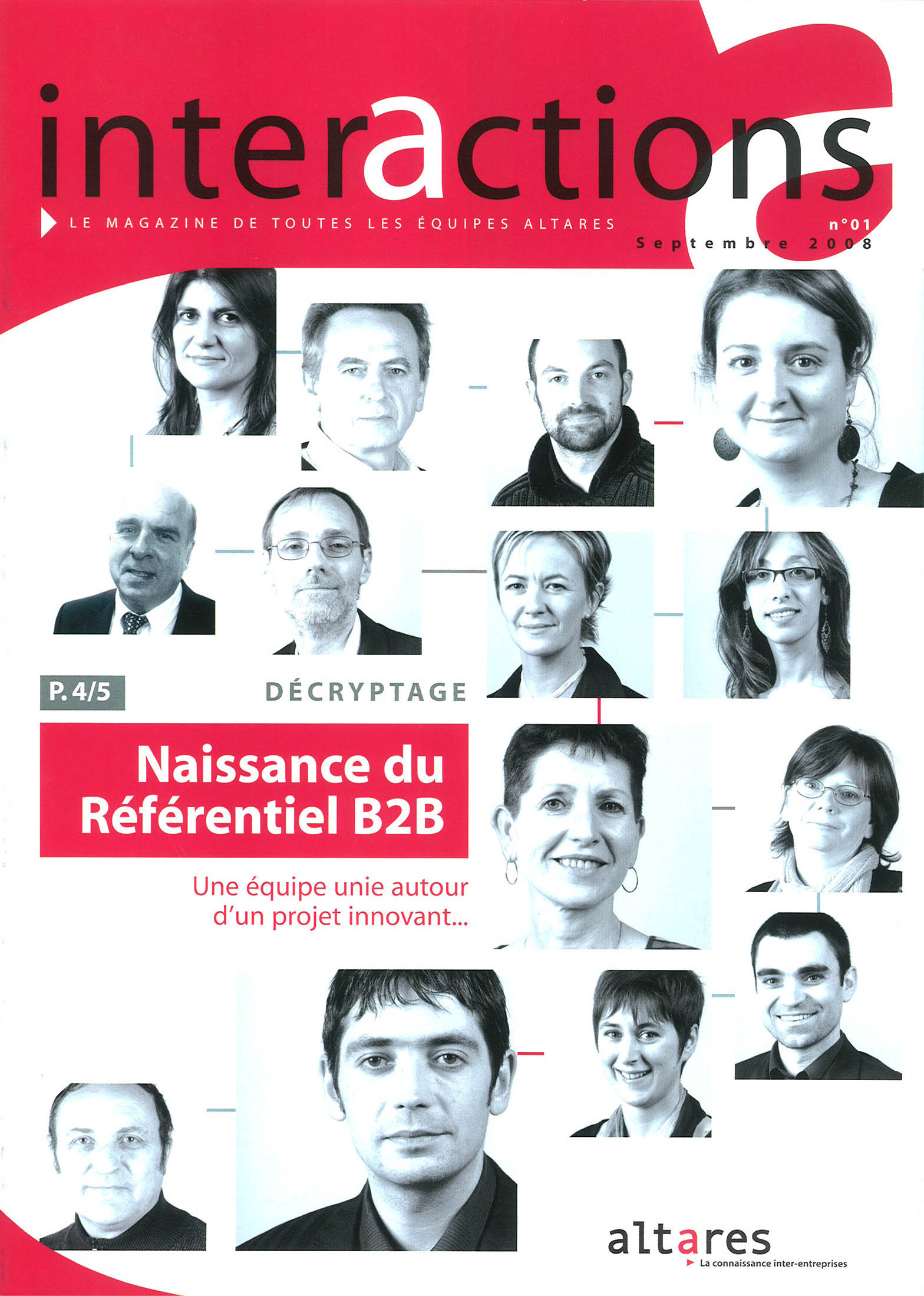 Image du journal interne réalisée avec Nostromo, agence de communication, pour Altares