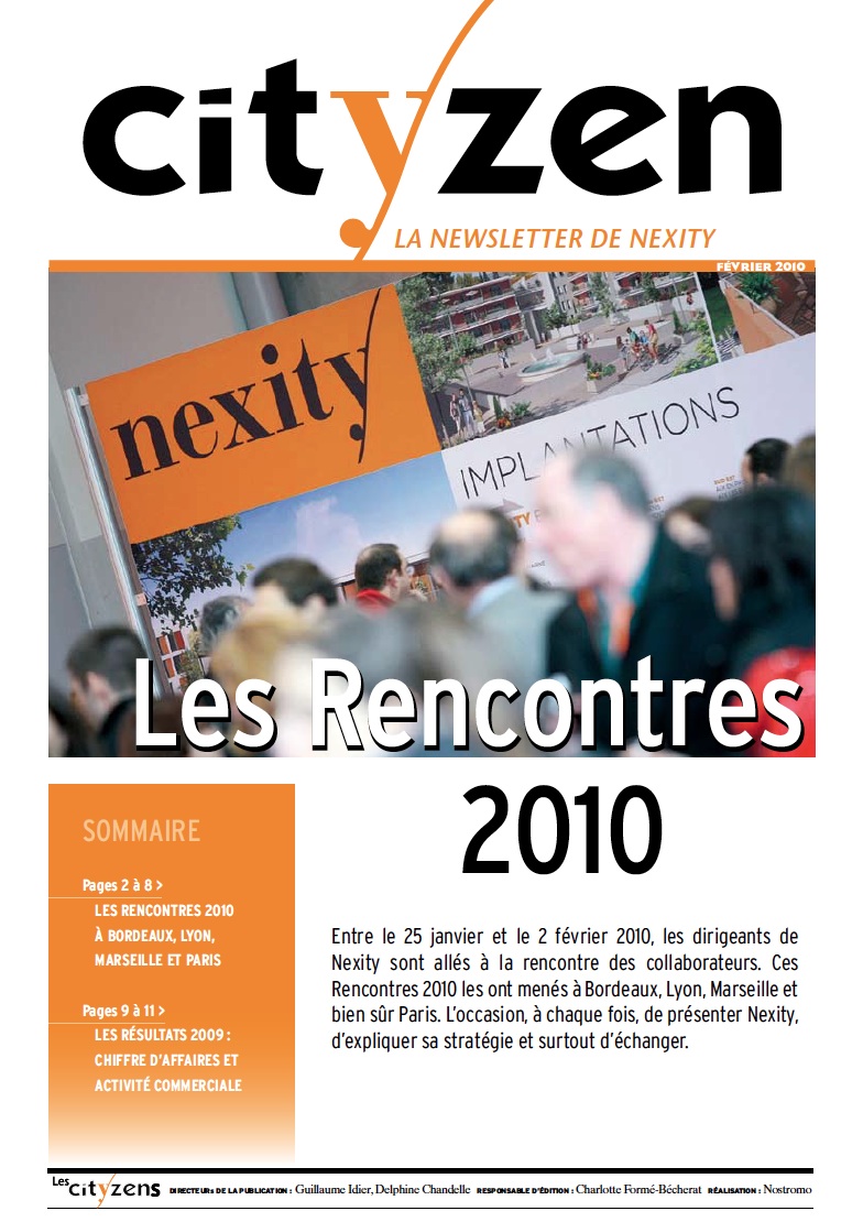 Image de la newsletter réalisée par Nostromo, agence de communication, pour Nexity