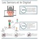 nostromo, agence de communication, vous presente une infographie sur les usages digitaux des seniors
