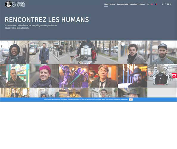 L'agence de communication Nostromo a realise le site internet dedie humans of paris